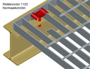Ritiläkiinnitin 1120 Normaalikiinnitin