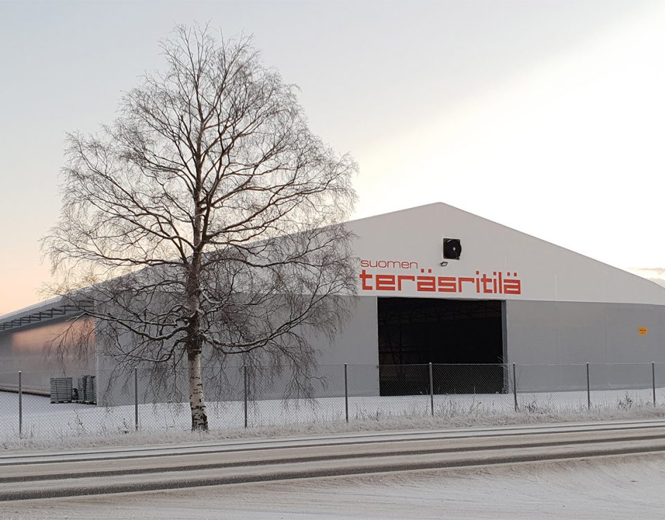 Suomen Teräsritilän uusi varastohalli